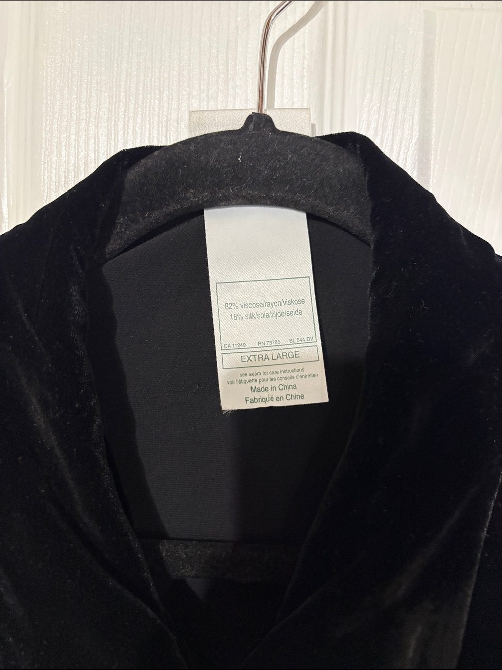 Laura Ashley Black Velvet Button-Down Tunic. F7 - Picture 3 of 6